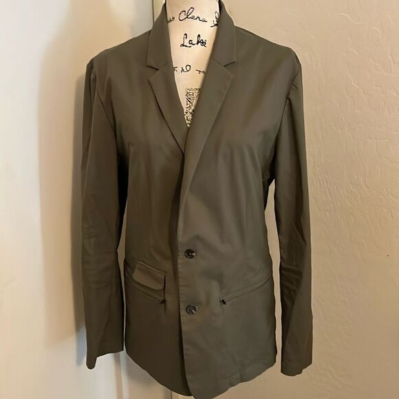Kit & Ace Commute Navigator Collection Green Zipped Pockets Blazer Jacket - Picture 4 of 13